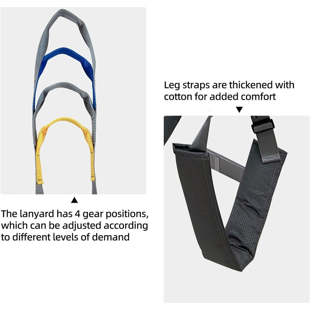 Arnés Elevación Paciente Cuerpo Completo, Grúa De Paciente, Eslinga De Elevación con Accesorios De Bucle,Estar De Pie para Entrenamiento De Apoyo para Caminar L