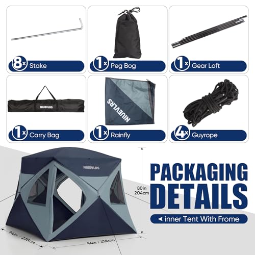 Carpa de camping pop up para 4 personas miniatura 6