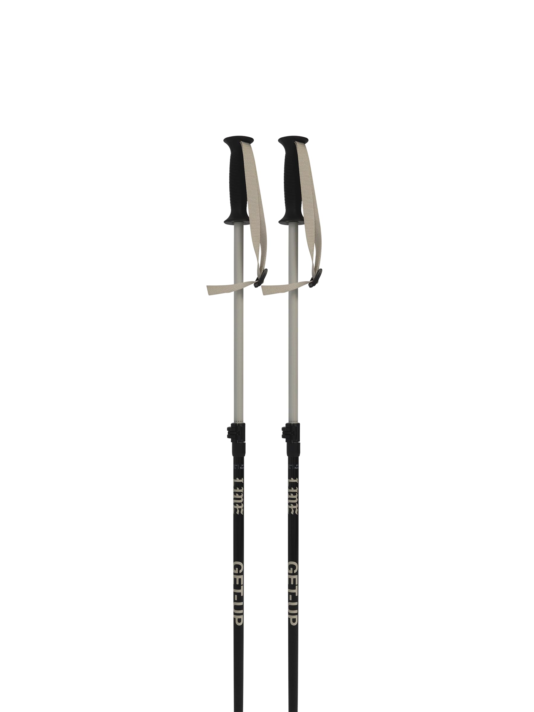 LINE Bâtons de ski Get Up unisexes pour adulte | Bâtons de ski alpin fonctionnels durables et légers en aluminium avec longueur réglable et poignée ergonomique | Freestyle, All Mountain & Groomers