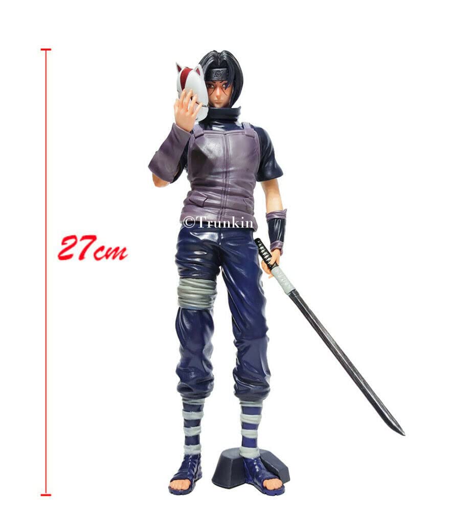 Image of Trunkin | Naruto Itachi Uchiha Anbu Black Ops Action Figure | Weeb Manga Toy Collectible | PVC Anime Figurine