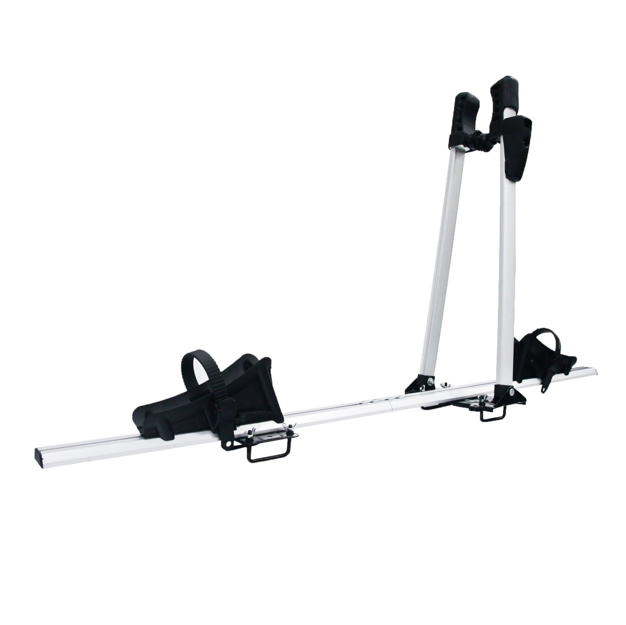 Portabici Universale Pieghevole for Auto, portabici da Tetto in Lega di Alluminio, Facile da installare e Compatto, Adatto alla Maggior Parte di berline, SUV e Hatchback
