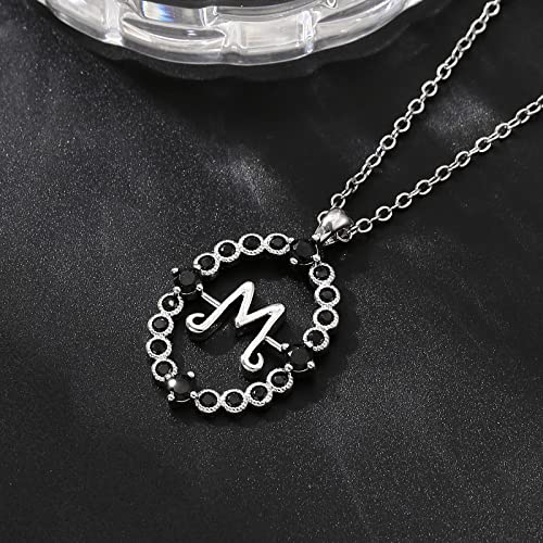 Wednesday Necklace Merchandise for Party Birthday Rotating Letter W Necklace M Necklaces Wednesday Decorations Favors for Women4