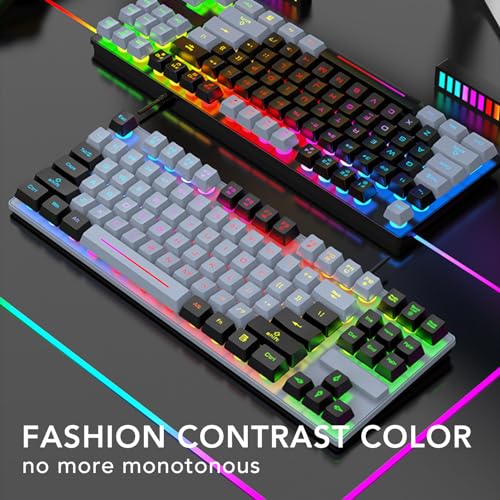 Teclado Gamer Tangxigwrazd7pq0 Cableado USB miniatura 5