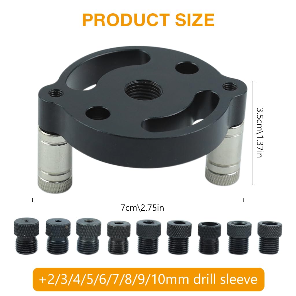 Serplex Self Centering Dowel Jig, Straight Drill Guide for Wood Panels