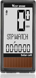 XIYINLI Solar Cell 5 Languages Wireless Bike Computer Auto ON/Off Cycling Speedometer Odometer Waterproof Backlight Bicycles Stopwatch