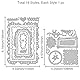 GLOBLELAND Metallstanzform, Unregelmäßige Etiketten Rahmen Stanzformen Für Die Kartenherstellung, Lesezeichen Rahmen Stanzformen, Vorlagen Für Scrapbooking, Tagebuch, Prägung, Papier, Basteln