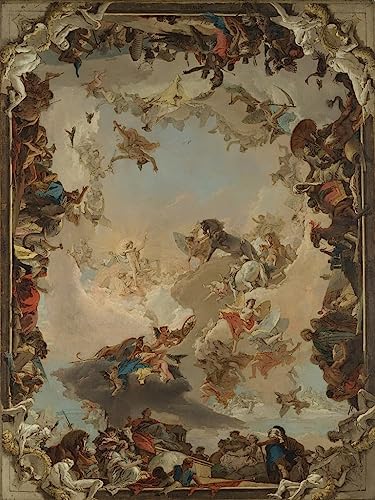 Impression sur toile Allégorie des planètes Battista avec finition peinture moderne