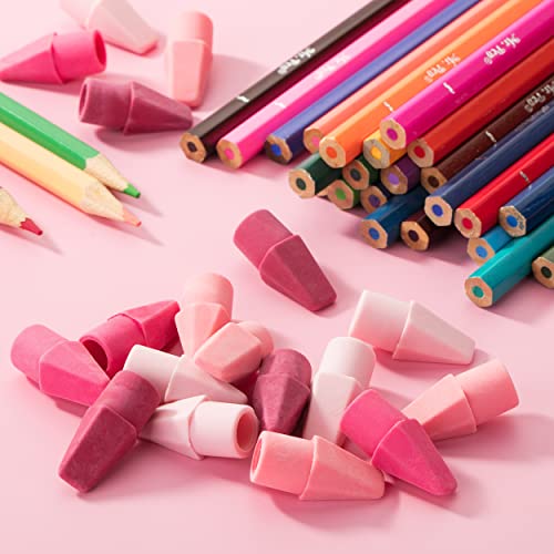 Image of Mr. Pen- Pencil Erasers Toppers, 120 Pack, Pink Shades, Erasers for Pencils | Pencil Top Erasers, Pencil Eraser