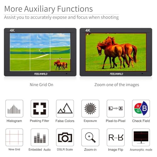Image of FEELWORLD FW703 7 inch 3G SDI 4K HDMI DSLR Monitor Video Assist Peaking Focus IPS Full HD 1920x1200