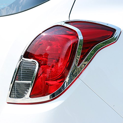 HIGH FLYING Exterior Rear Tail Light Lamp Cover Decor Trim ABS Chrome 2pcs for Buick Encore 2013-2016