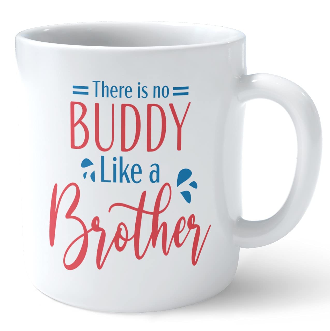 Ashani Creation Designer Mug II 3D Printed Coffee Mug for Rakshabandh Festival Best Gift for Brother Sister I 325 ml, Microwave & Dishwasher Safe (Quote "There is no Buddy Like a Brother")