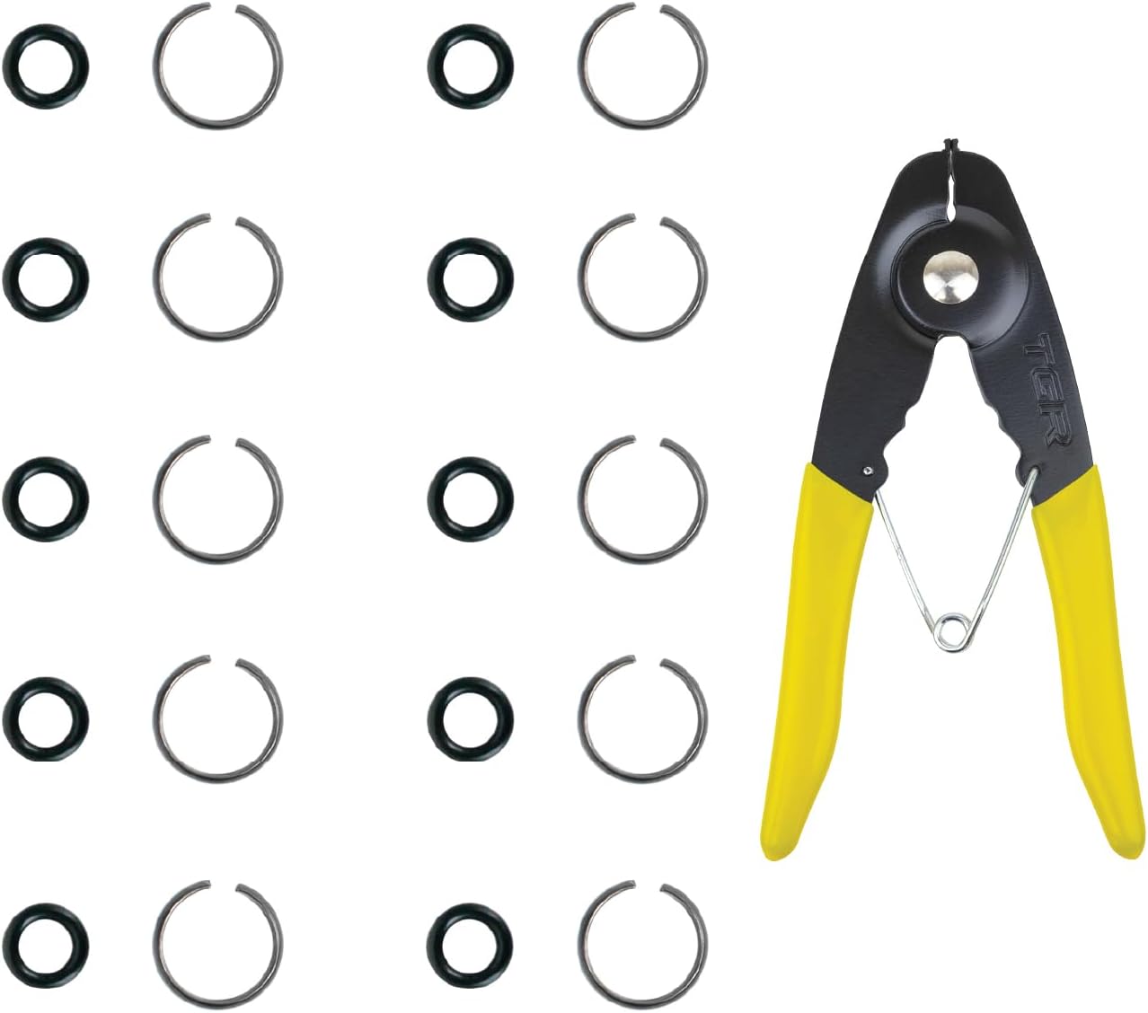 3/8" Impact Wrench Socket Retainer Retaining Ring with O-Ring Mac IR - 10 Sets. Anvil Retaining Ring Install Tool Included