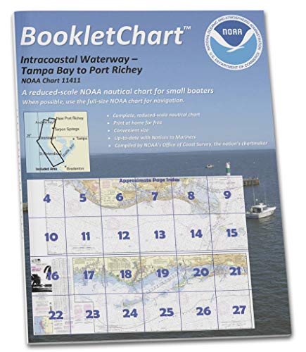 Paradise Cay Publications NOAA BookletChart 11411: Intracoastal Waterway Tampa Bay to Port Richey