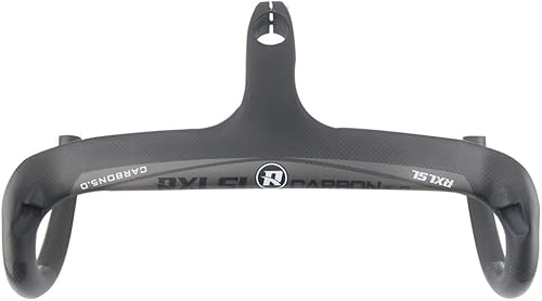 Manillares de bicicleta de carretera de carbono, barras aerodinámicas para bicicleta de carretera, manillar integrado con vástago integrado, barras disponible en Yaxa El Salvador