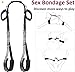 Portable SM Games Sex Toys Bondage Rope Kit Restraints Tape with Cuffs & Collar BDSM Restraints Bondage Thigh Sling - Bed Restraints Sex Bondage Kit,Sex Restraints Tied for Couple Sweater Yoga Ne06
