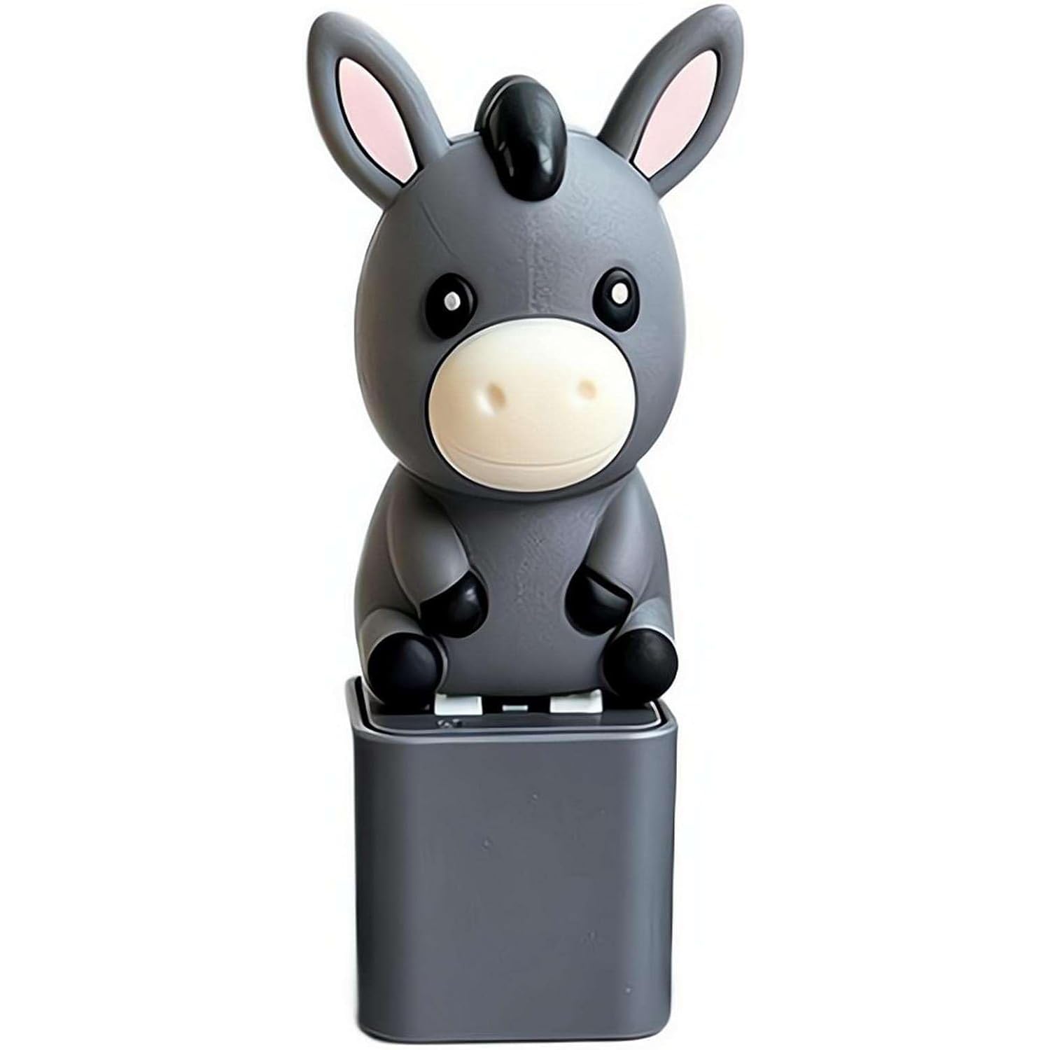 Goat Keyboard Fidget Button, Portable Keyboard Clicker Keychain with LED Light, Cute Animal Keyring Sensory Fidget Toy, Stress Relief Desk Toy & Novelty Gift for Adults，Cow