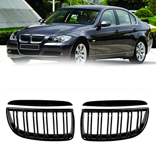 Parrilla de riñón negro brillante para BMW E90 E91: solucione el desgaste del frontal de serie