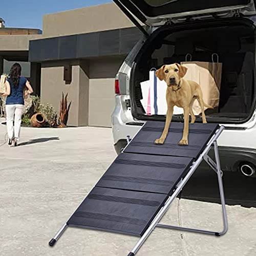 IrahdBowen Hondentrap met 3 treden, opvouwbare hondenauto, trap, hondentrap, opvouwbare hondenauto, stappen, opvouwbare… - Image 3