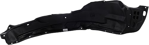 Miniatura 7 de CarPartsDepot Protector de guardabarros delantero lado izquierdo sin aislamiento de espuma interior protector contra salpicaduras compatible con