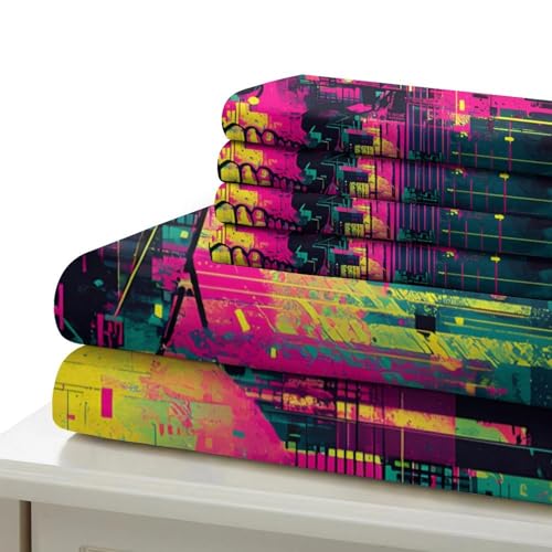 Art numérique du crâne parure de lit imprimé en 3D single