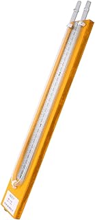 TEHAUX 1 Pc Pressure Gauge Pressure Test Gauge Tool Easy Read U-Tube Manometer Easy Reading Manometer Sump Pump Cover Radon Digital Manometer High Pressure Corner Beads Stainless Steel