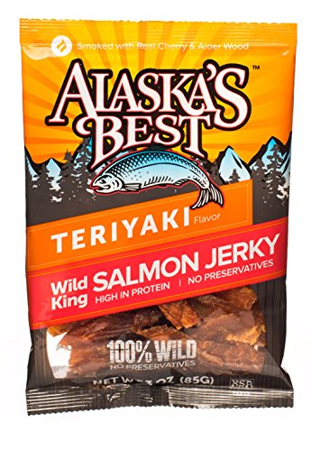 Wild Salmon Jerky 3 Ounce Pouch Teriyaki 3 Bags