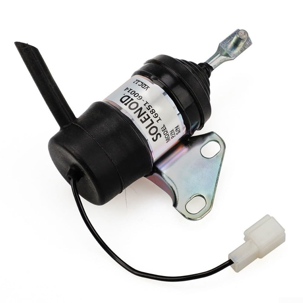 Válvula de cierre de combustible diesel solenoide 12V 16851-60014 052600-4531 para modelos de motor Kubota Z482 BX7410D adecuados para aplicaciones de excavadora de cortacésped de tractor