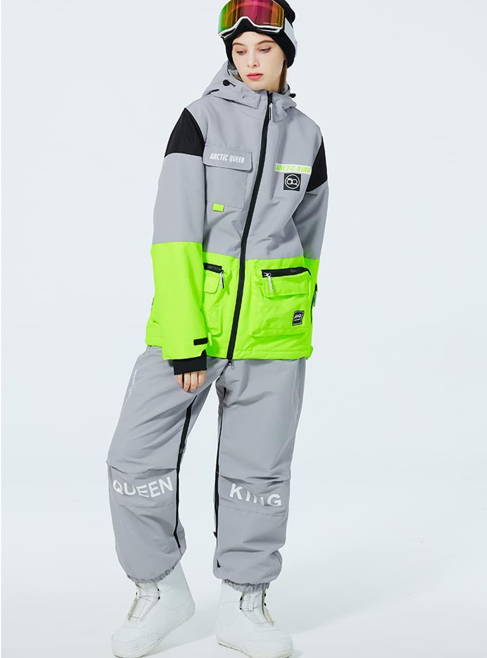 HOTIAN] スノーボードウェア 上下セット レディース メンズ スキー