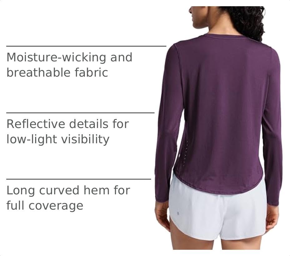 Image of CRZ YOGA Lightweight Crewneck Long Sleeve Top