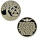 1 to 50 Year Twisted Tree of Life Sobriety Coin - Gold Plated AA Chips & Medallions - 21 Year Sobriety Coin - Black