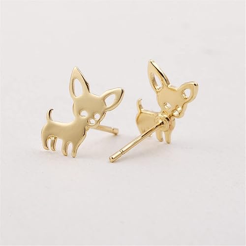 Miniatura 3 de ONLYJUMP Pequeños aretes de acero inoxidable para mujeres y niñas, chapados en oro de 18 quilates, chapados en plata de 18 quilates, para mascotas,
