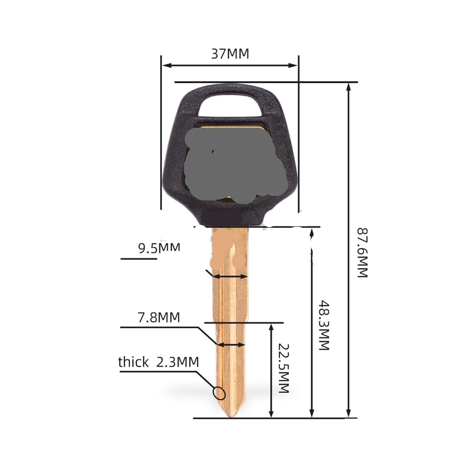 Amazon.com: RGYYGR New Blank Key Motorcycle Replace Uncut Keys
