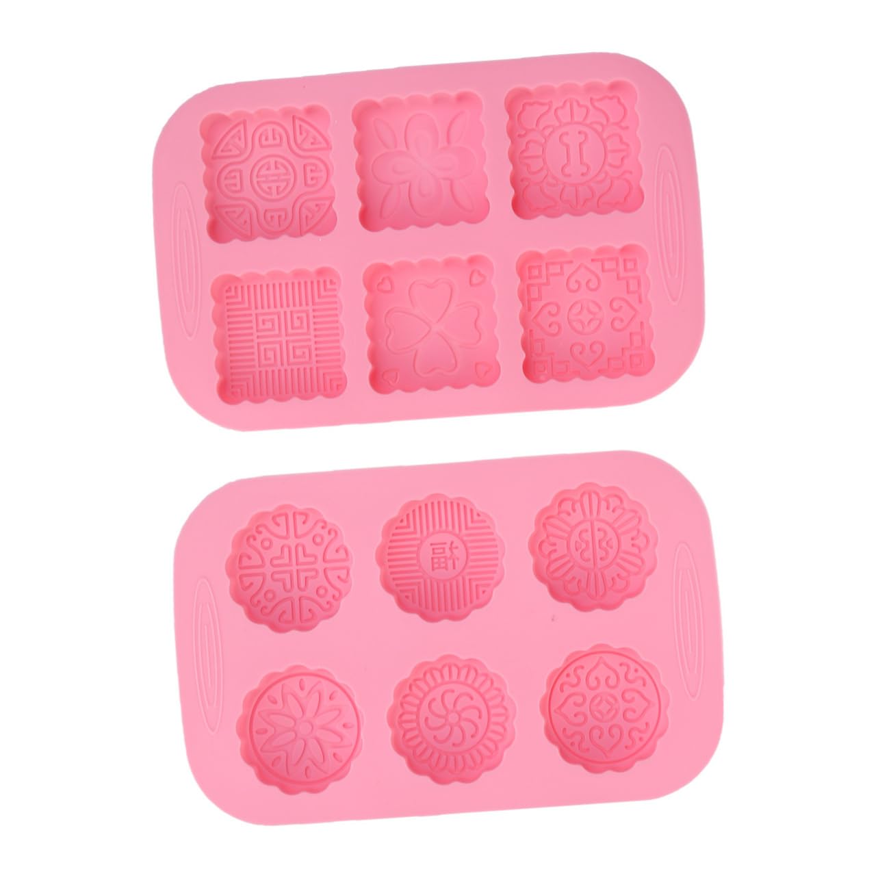 SHOWERORO 4 Piezas Tienda Molde En Forma De Cortadores De Galletas Pastel De Círculo Galleta Hermoso Molde Molde Rosa