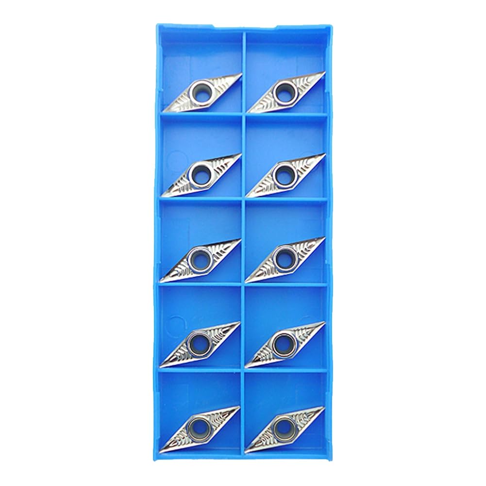Kznifmk External Turning Tool Arbor VCGT160404 Carbide Insert Turning Tool Set Wood Lathe Tools and Accessories for Woodturning