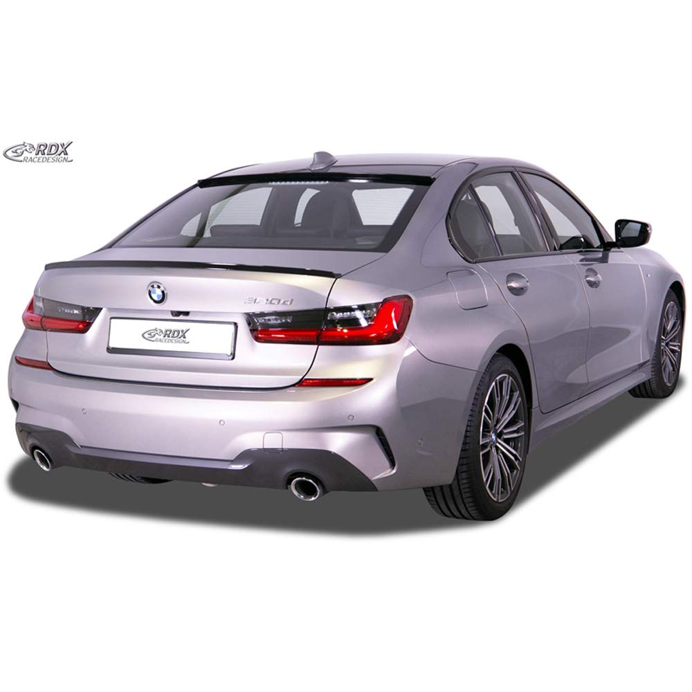 RDX Racedesign Lèvre spoiler arrière compatible avec BMW Série-3 G20 2019- (ABS)