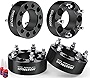 MOSTPLUS 5x4.5 (5x114.3mm) Wheel Spacers 5 Lugs 1/2'-20 Studs,2' 82.5mm CB Compatible with YJ TJ XJ MJ KJ KK ZJ Wrangler Explorer Mustang Edge Ranger Crown Victoria (Set of 4)(Black)