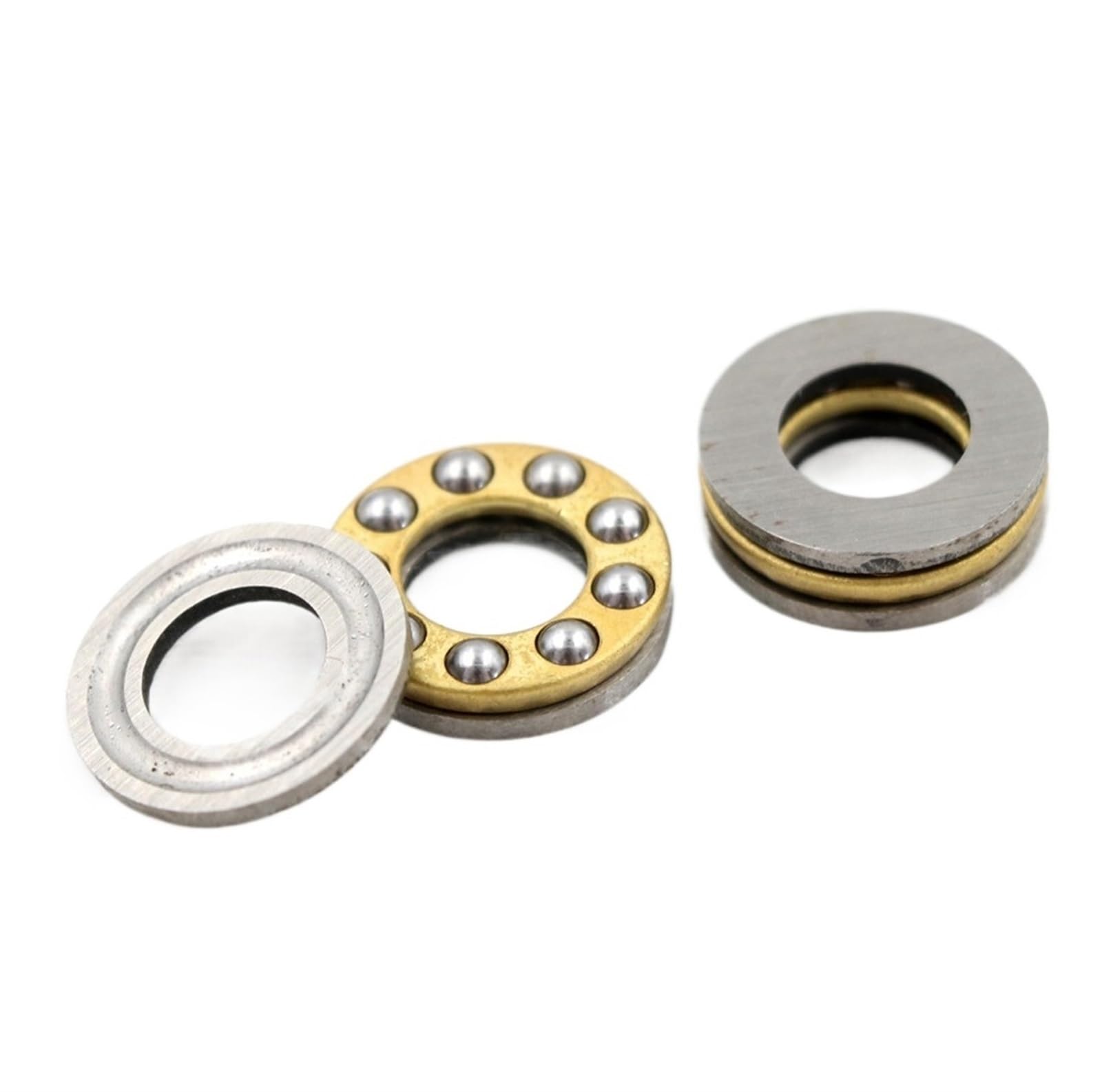 HYUJNAFZR Bimetal Seal Shield Micro deep Groove Bearing 10pcs F8-16M 8x16x5mm Miniature Thrust Bearings Metal Axial Ball Bearing