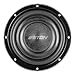 ETON MW 8 Flat – Ultra-Flacher 20 cm / 8" Auto Subwoofer, Langhub Bass, 2 x 2 Ohm Doppelschwingspule, 2 x 250 W, Tiefton Lautsprecher mit Ferrit-Magnet, Einbautiefe 74,5 mm
