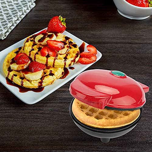 FOUVIN Waffeleisen Maschine Mini, 4.80 3.46 in Edelstahl 350W Haushalts Elektrischer Kuchen Hersteller für Pfannkuchen… – Bild 8