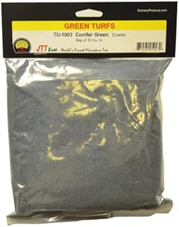 JTT Scenery Products Green Turf, Conifer Green, Coarse/30 Cubic Inch