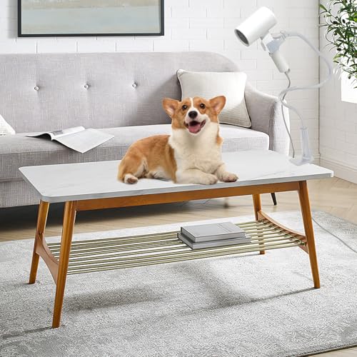 Support sèche-cheveux pour chien blanc réglable mains libres avec pince - 7