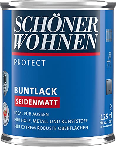 Profidur Buntlack 125 ml RAL 7001 Silbergrau Seidenmatt Schöner Wohnen