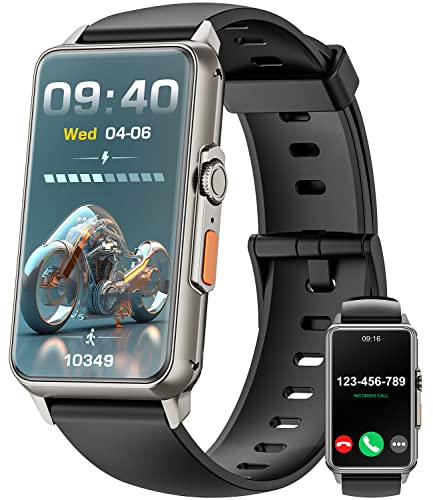 LBSAU-Smart-Watch-for-Men-Women-AnswerMake-Call-Built-in-Alexa-157-HD-Touch-Screen-IP67-Waterproof-Sport-Fitness-Tracker-with-Heart-Rate-Monitor-Pedometer-Smart-Watches-for-iPhones-AndroidBlack