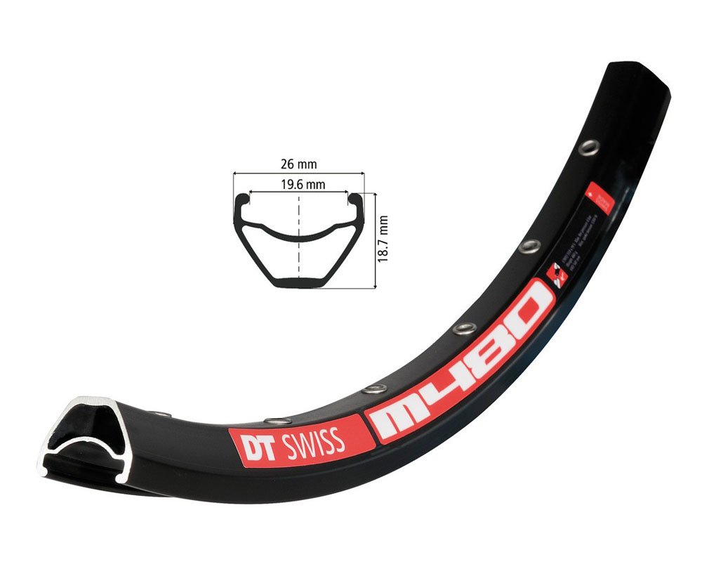 Dt Swiss M480 Rim, 32h, Black