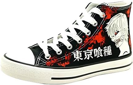 Tokyo Ghoul Anime Cosplay Shoes Canvas Shoes Luminous version+luminous shoelace and socks