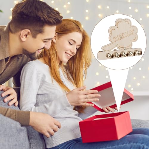 Geldgeschenk Konfirmation Holz, 2 Stück Geldhalter mit Spruch für Kommunion Firmung Geburtstag Junge Mädchen, Geschenk aus Holz zum Selbstgestalten DIY Dekoration Erinnerung kreativ bedeutungsvoll