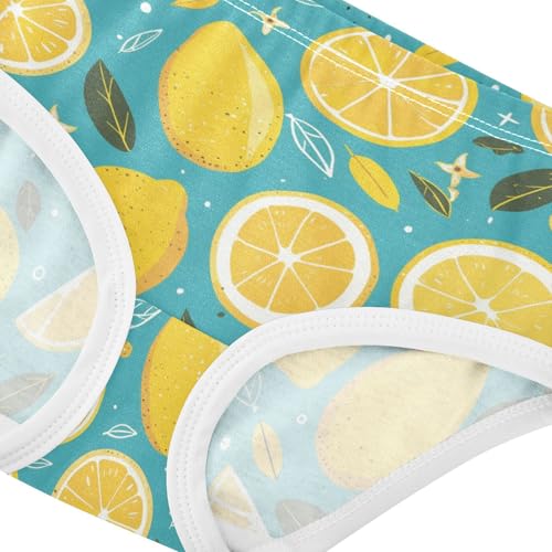 Wusikd Lemon Girls' Underwear Cotton Girls Briefs Soft Toddler Underwear 2T4