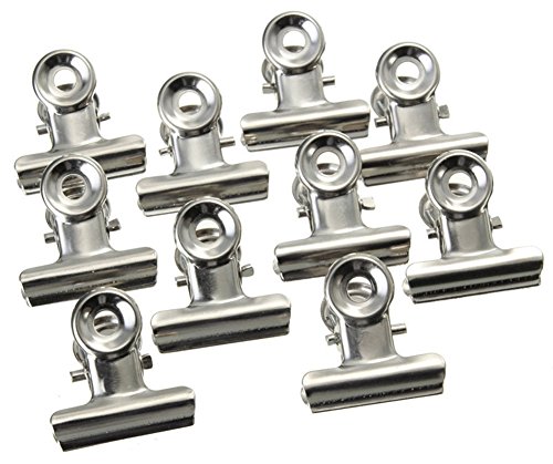 Blue Vessel 10 Stk/Set Mini Clips Metall Binder Clips Papier Buchstaben Silber Edelstahl Schellen