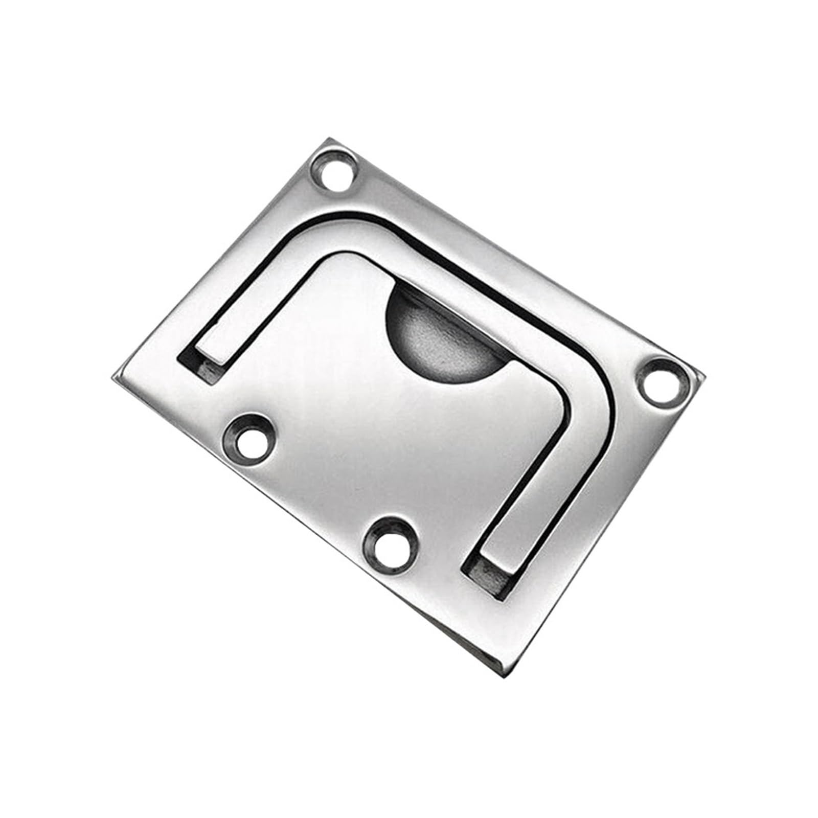 316 Stainless Steel Recessed Hatch Square Deck Hatch Flush Marine Locker 76 * 55mm 1Pcs