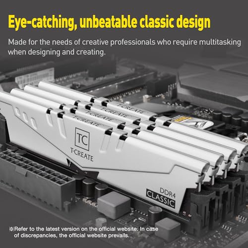 Image of TEAMGROUP T-Create Classic 10L DDR4 16GB Kit (2 x 8GB) 3200MHz (PC4 25600) CL22 Desktop Memory Module Ram - TTCCD416G3200HC22DC01